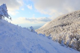 雪面の歩き方勉強中1