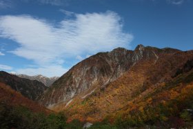 屏風の耳と常念岳