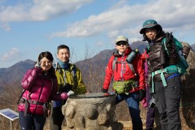 高川山山頂にて