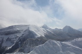 硫黄岳、赤岳、阿弥陀岳