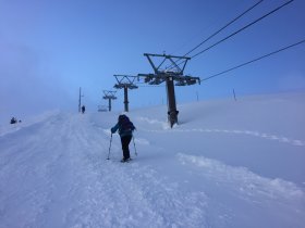 八方池山荘へ向けて