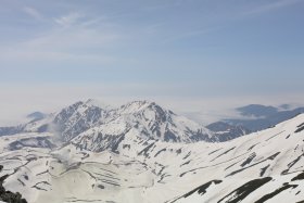 地獄谷と大日岳