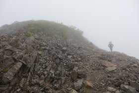 小聖岳手前の急登