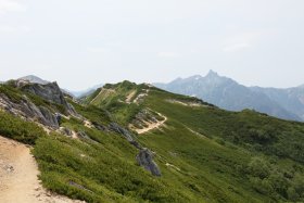 燕山荘と槍ヶ岳