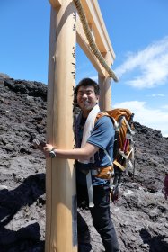 富士宮口山頂へ到着