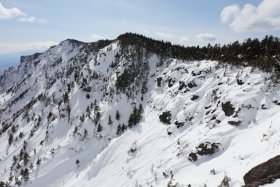 黒斑山からの尾根