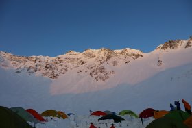 奥穂高岳と吊尾根