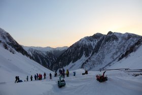 涸沢の夜明け