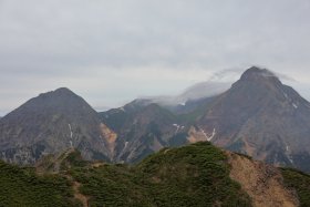 赤岳にかかる雲