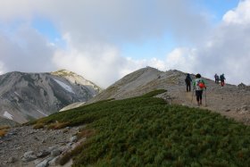 真砂岳と別山