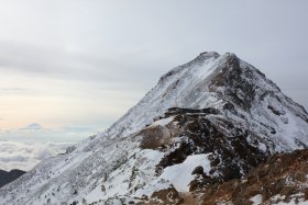 赤岳と富士山