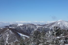 北アルプスの山々