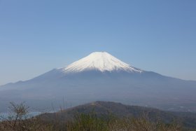 快晴の富士山