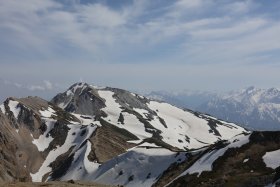 杓子岳と白馬鑓ヶ岳