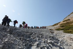 白馬鑓ヶ岳へ