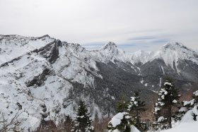 横岳、赤岳、阿弥陀岳