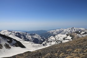 朝日岳と富山