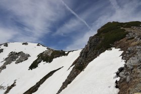 白馬鑓ヶ岳へ