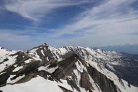 杓子岳と白馬岳