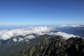 剱岳山頂からの景色