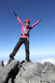 剱岳山頂にて