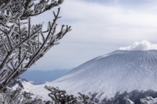 樹氷と浅間山