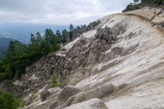 山頂の砂の景色