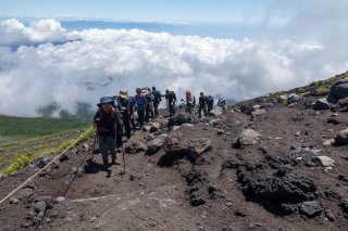 七合目へ