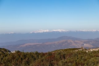 北アルプスの山々